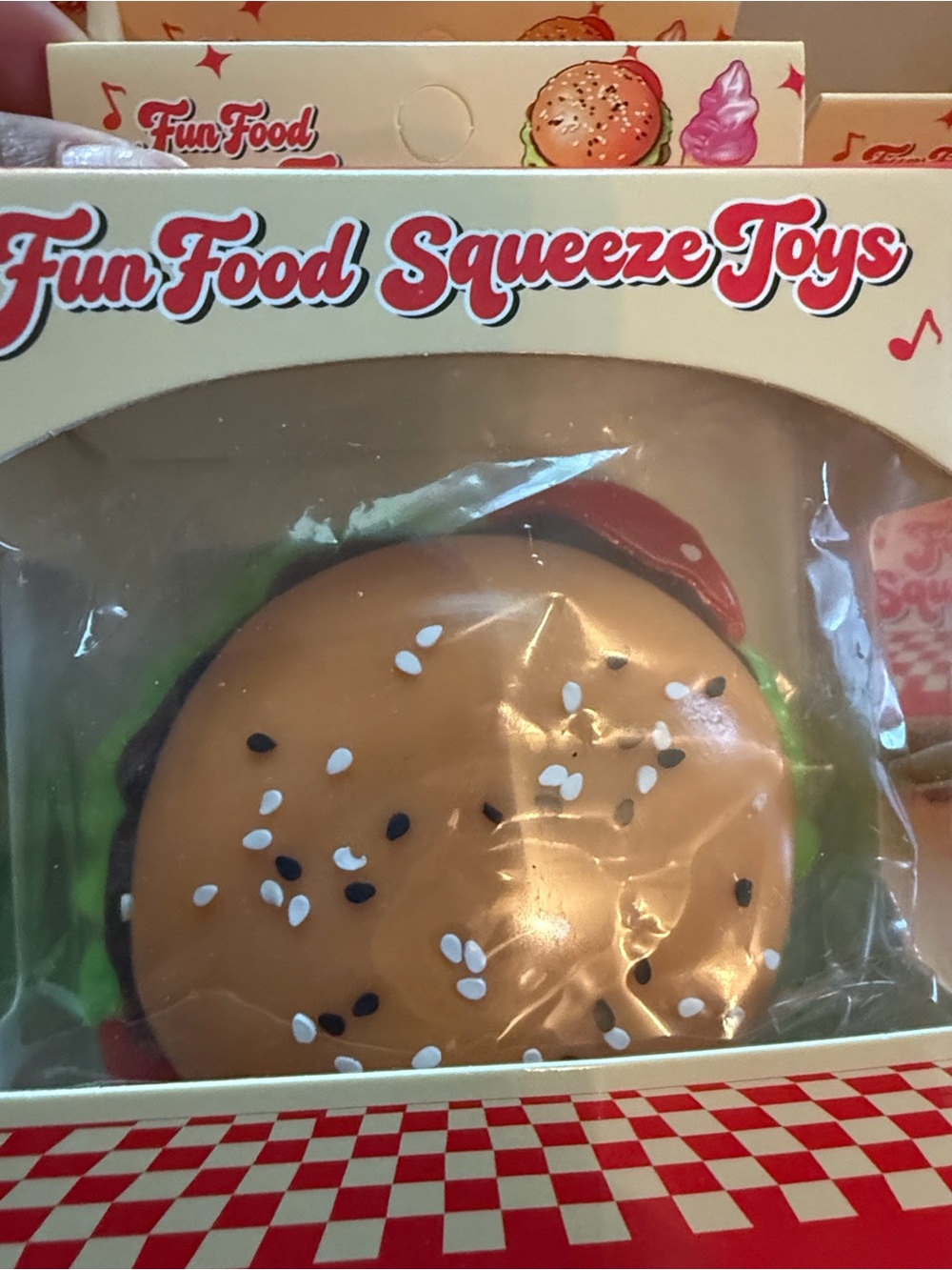 Kids Plush Hamburger - Brown
